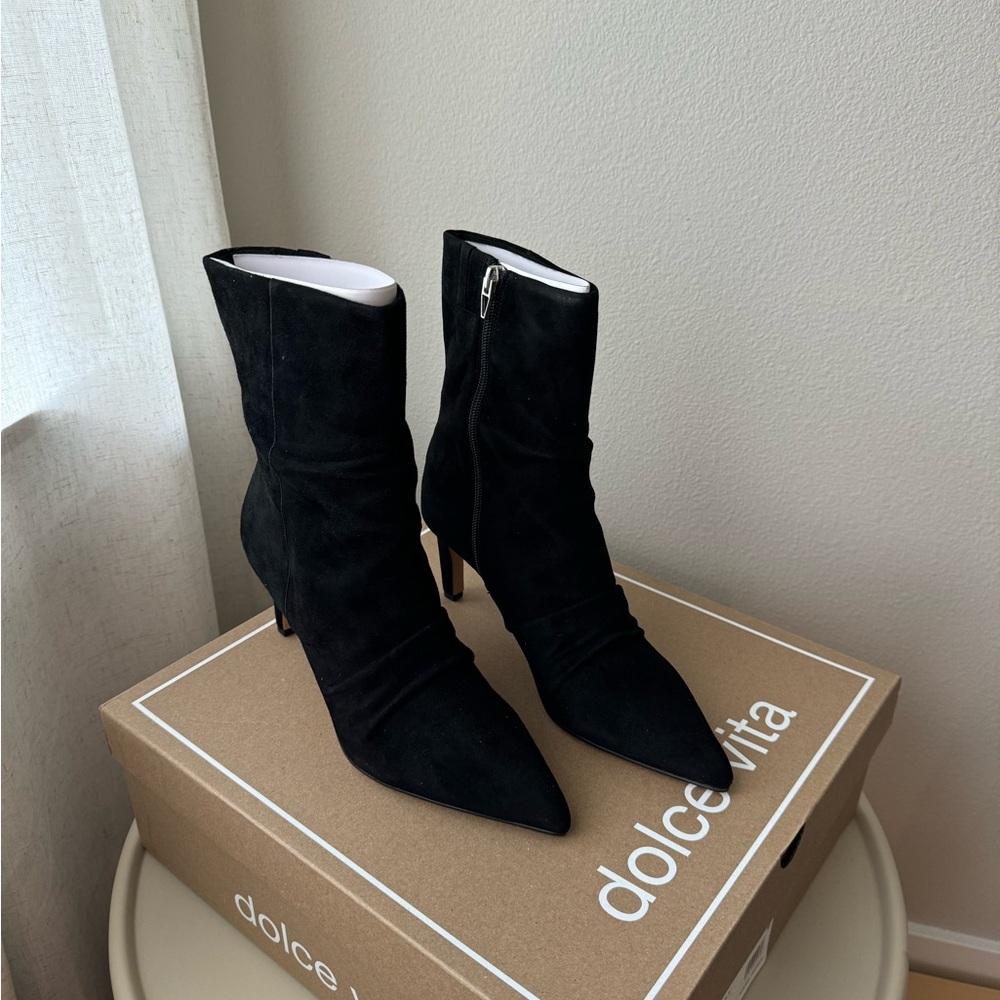 Dolce Vita Black Heeled Boots